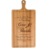 In Everything Give Thanks Cherry Cutting Board (Front)