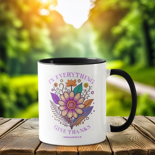In Everything Give Thanks Coffee Mug (Creator Uploaded)
