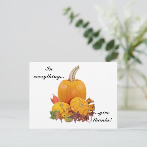 In Everything Give Thanks Postcard