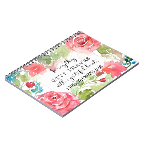 In everything give thanks  scripture art notebook