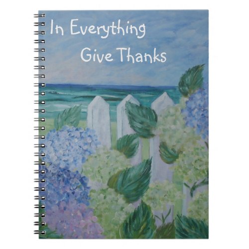 In Everything Give Thanks Seashore Notebook