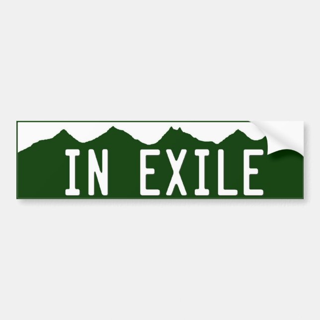 in_exile bumper sticker (Front)