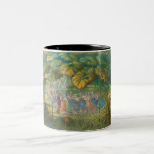 In Fairy Land An Elfin Dance Two-Tone Coffee Mug