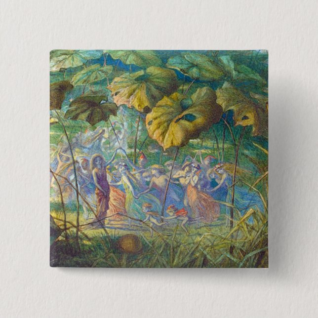 In Fairyland: An Elfin Dance Pinback Button (Front)
