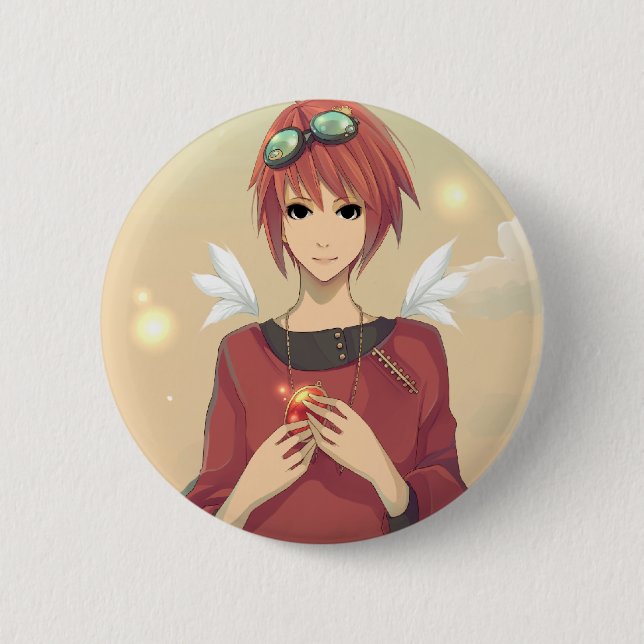 In Fang + Thief Pinback Button (Front)