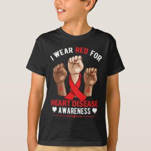 In February We Wear Red Heart Disease Awareness Am T-Shirt