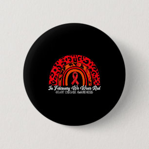 In February We Wear Red Heart Disease Awareness Go Button