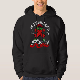 In February we wear Red Heart Health Disease Aware Hoodie