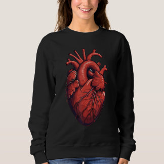 In February we wear Red Heart Health Disease Aware Sweatshirt