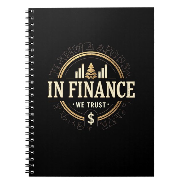 In Finance We Trust – Classic Finance Notebook (Front)