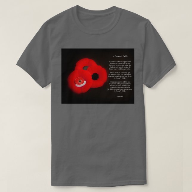 In Flanders Fields Long T-Shirt (Design Front)