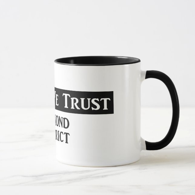 "In Fog We Trust" - Ringer Mug B&W (Right)