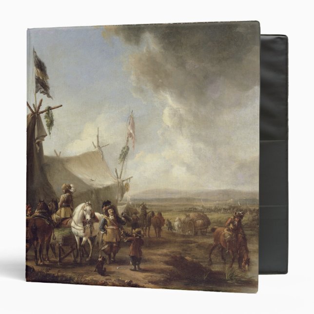 In front of the Market Tent Binder (Front/Inside)