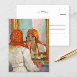 In Front of the Mirror   Henri Lebasque Postcard