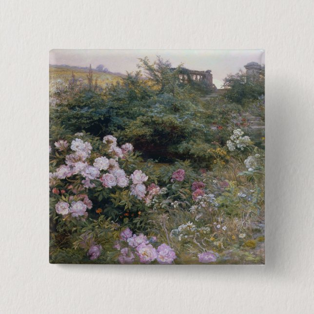 In Full Bloom Pinback Button (Front)