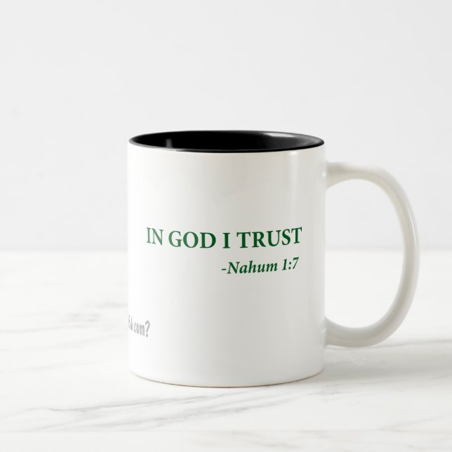 In God I Trust gotGod316.com Two-Tone Coffee Mug (Right)