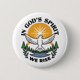 In God’s Spirit We Rise – Faith and Freedom Button