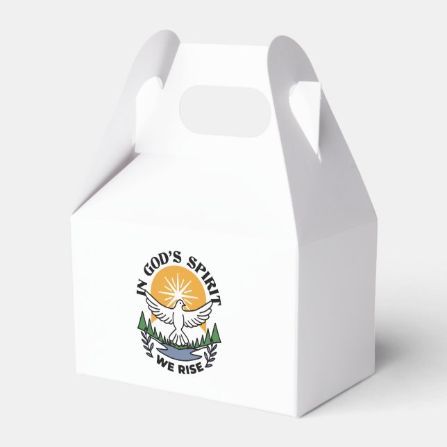 In God’s Spirit We Rise – Faith and Freedom Favor Boxes (Front Side)