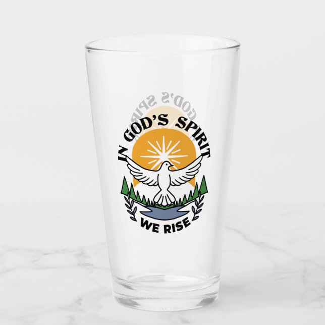 In God’s Spirit We Rise – Faith and Freedom Glass (Front)