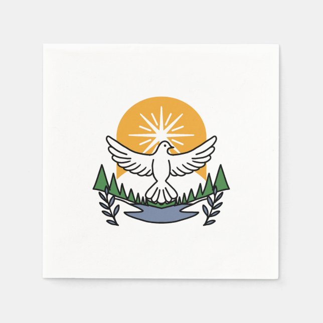 In God’s Spirit We Rise – Faith and Freedom Napkins (Front)