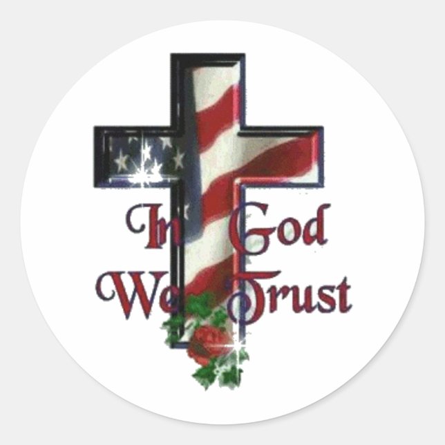 In God We Trust 1.5" Round Sticker (Front)