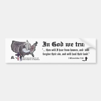 In God We Trust - 2 Chronicles 7:14 Bumper Sticker by 4westies at Zazzle