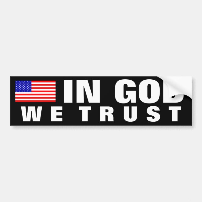 In God We Trust Bumper Sticker (Front)