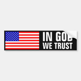 In God We Trust Bumper Sticker