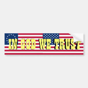 In God We Trust Bumper Sticker