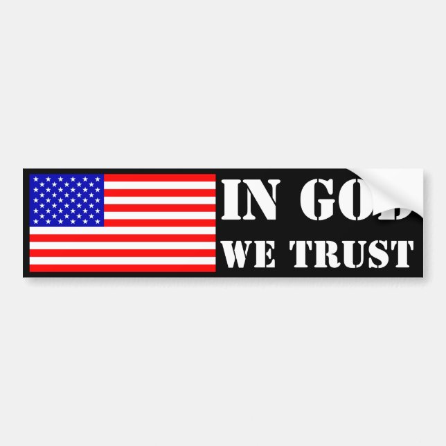 In God We Trust Bumper Sticker (Front)