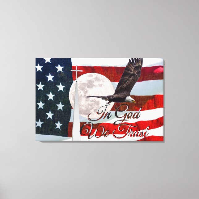 In God We Trust Canvas Print (Front)