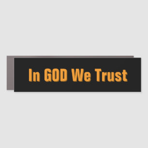 In GOD We Trust Car Magnet