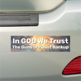 gun bumper stickers funny