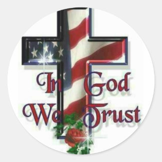 In God we trust Classic Round Sticker