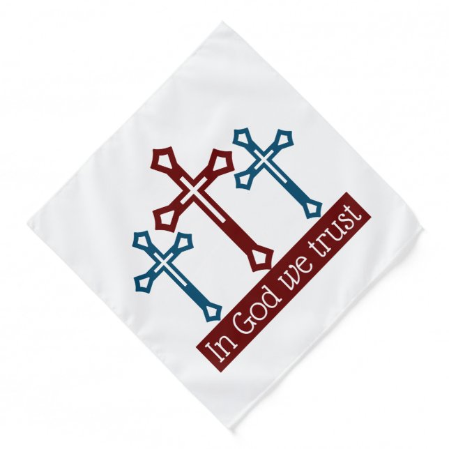 In God We Trust, Crucifix Bandana (Front)