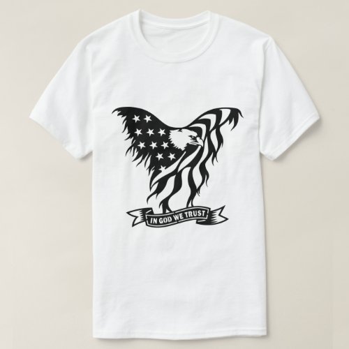 In God We Trust Distressed Flag T_Shirt