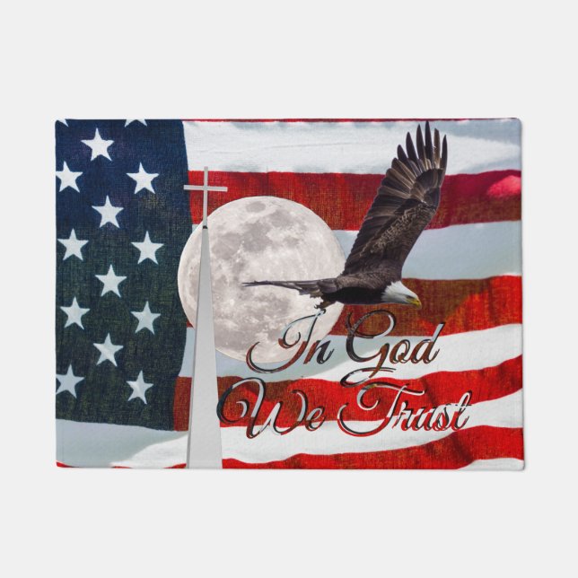 in God We Trust Doormat Rug (Front)