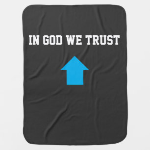 In God We Trust – Faith & Hope Aesthetic Baby Blanket