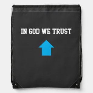 In God We Trust – Faith & Hope Aesthetic Drawstring Bag