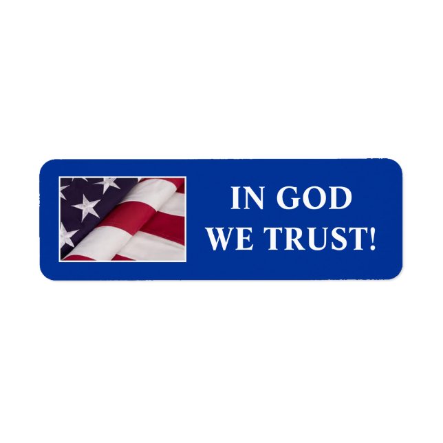 IN GOD WE TRUST! LABEL (Front)