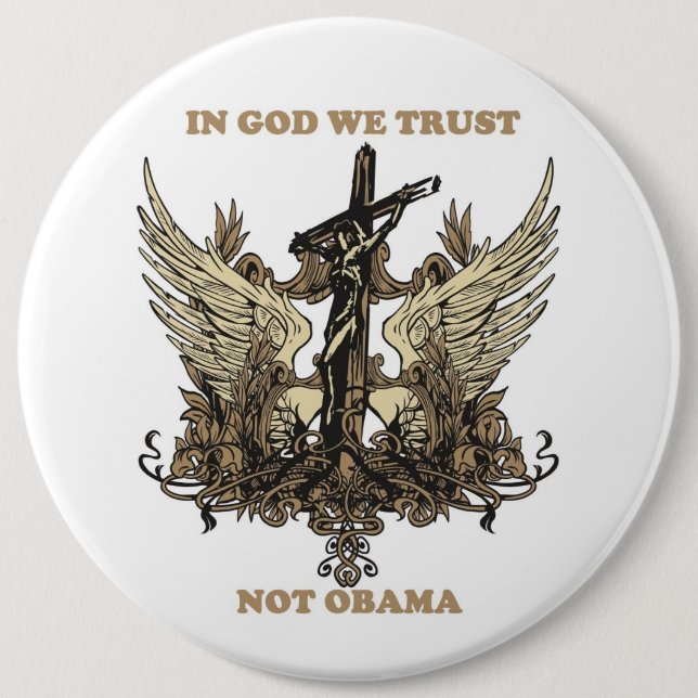 In God We Trust-Not Obama Button (Front)