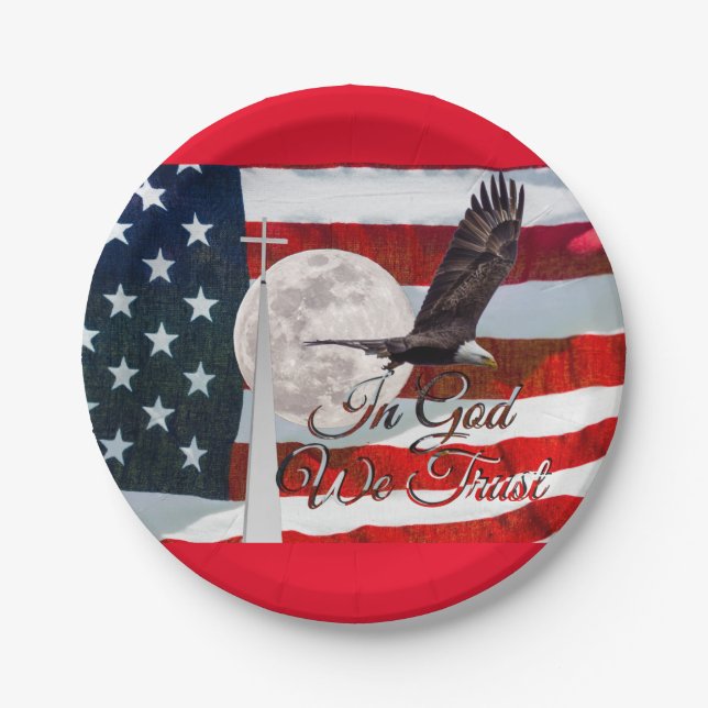 In God We Trust Paper Plates (Front)
