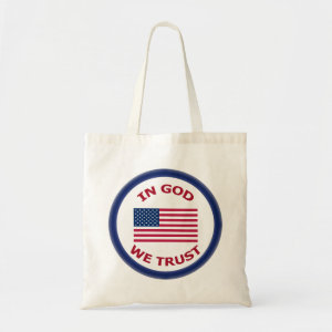 In God We Trust Patriotic Fabric Tote Bags