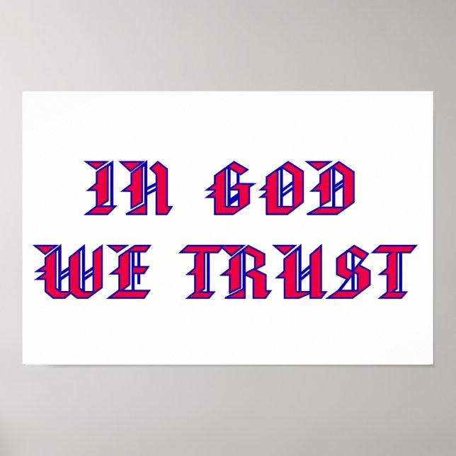 In God We Trust Poster (Front)