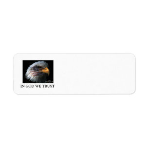 IN GOD WE TRUST Return Address Label