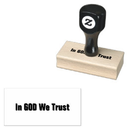 In GOD We Trust Rubber Stamp