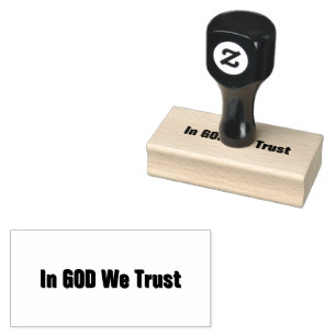 In GOD We Trust Rubber Stamp