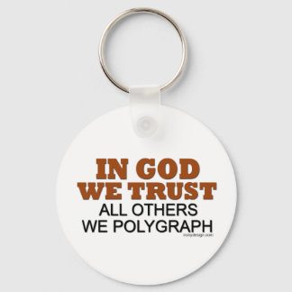 In God We Trust Saying Keychain