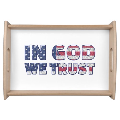 In God We Trust Serving Tray