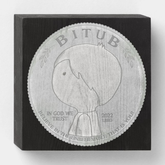 In God We Trust Wooden Box Sign (Front Horizontal)